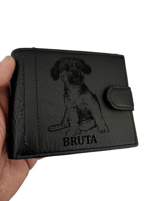 portofel negru cu capsa bruta