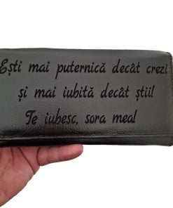 portofel dama negru Sora mea!