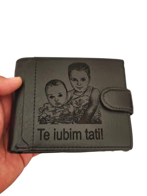 portofel cu poza personalizat tati