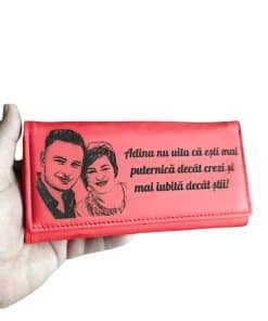 portofel dama rosu iubita