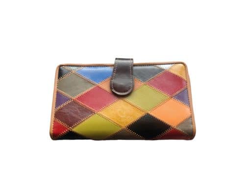 Portofel dama piele naturala personalizat in interior multi color personalizat cu poza si text(Poza tip portret maxim 2 persoane si text scurt)
