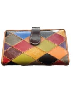 Portofel 2 dama piele naturala personalizat in interior multi color personalizat cu poza si text(Poza tip portret maxim 2 persoane si text scurt)