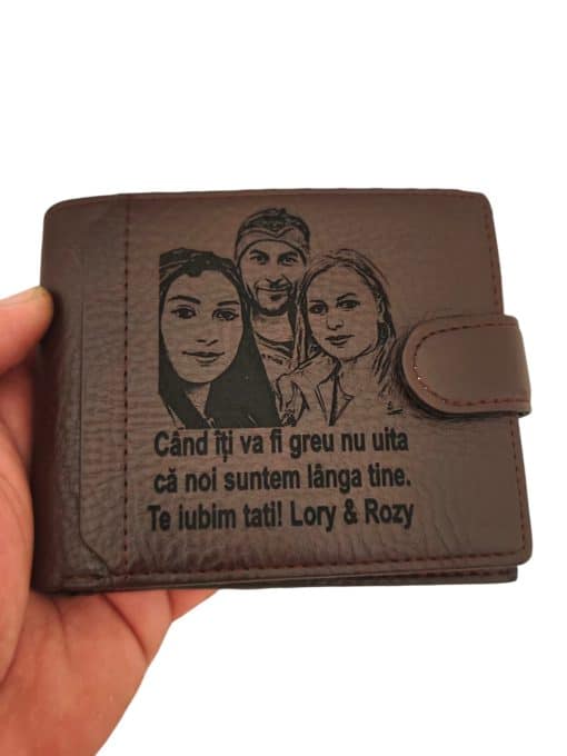 portofel personalizat maro Cand iti va fi greu