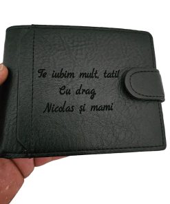 portofel negru cu capsa Cu drag