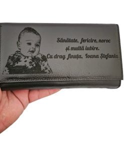 portofel dama negru piele naturala Sanatate Fericire Noroc