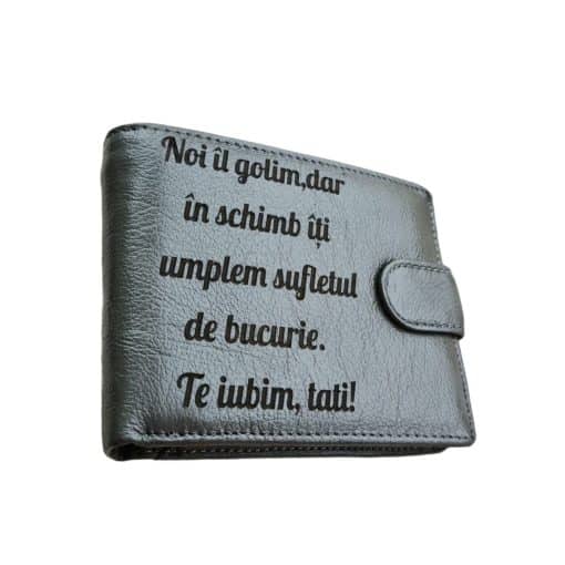 portofel gri piele naturala Noi il golim