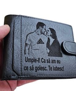 Portofel negru cu capsa Sa am ce sa cheltuiesc.