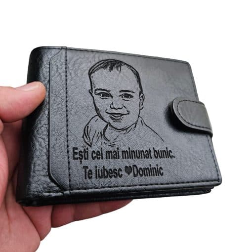 cado portofelbarbat negru cu capsa Esti cel mai minunat bunic