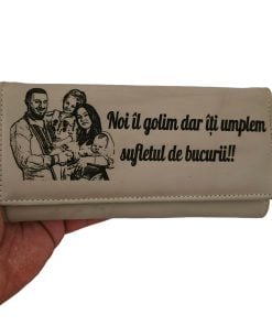portofel dama piele naturala beige Noi il Golim