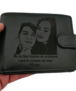 portofel negru cu capsa Nu te lasa