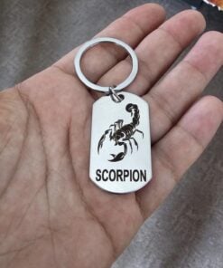 breloc personalizat zodia scorpion