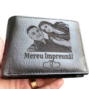 portofel piele naturala negru fara capsa Mereu Impreuna