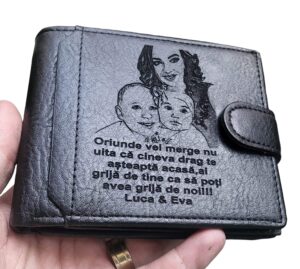 Portofel din piele personalizat oriunde vei merge