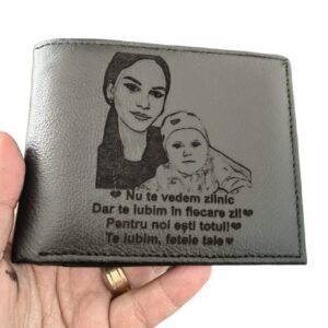 portofel negru fara capsa piele naturala Nu te vedem zilnic