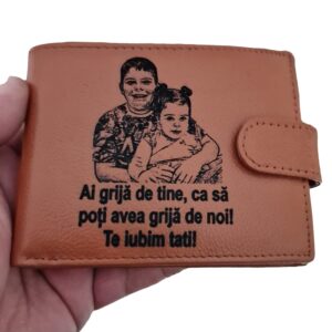 portofel maro coniac cu capsa Ai grija de tine2