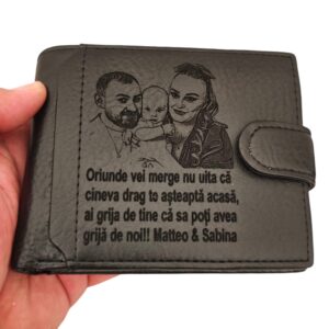 cadou personalizat portofel Oriunde vei merge