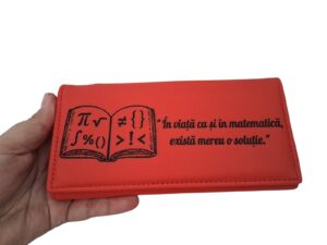 Portofel profesoara dama rosu Matematica