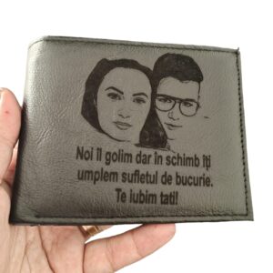 portofel negru fara capsa piele naturala Noi il Golim