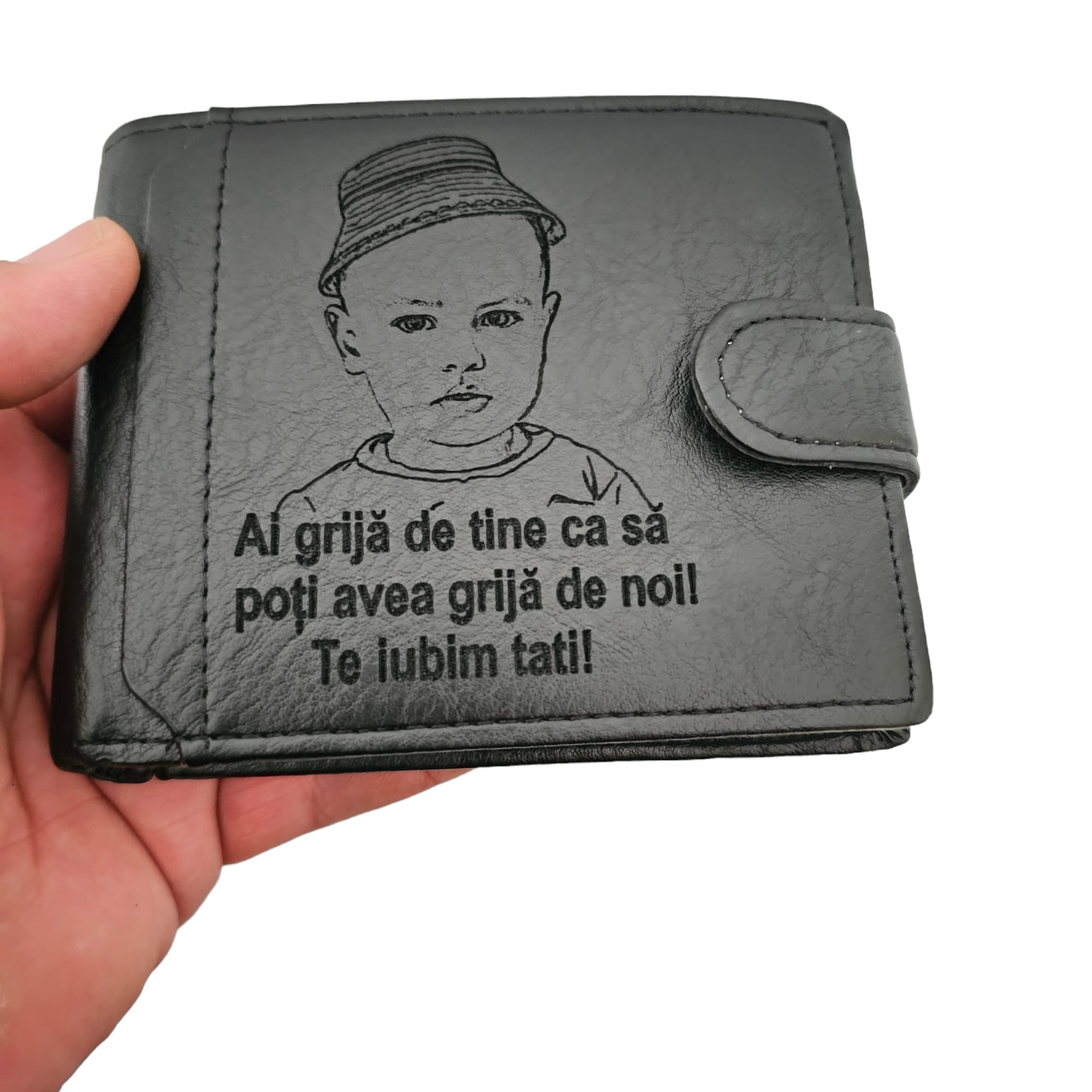 portofel cu capsa negru Ai grija de tine 2