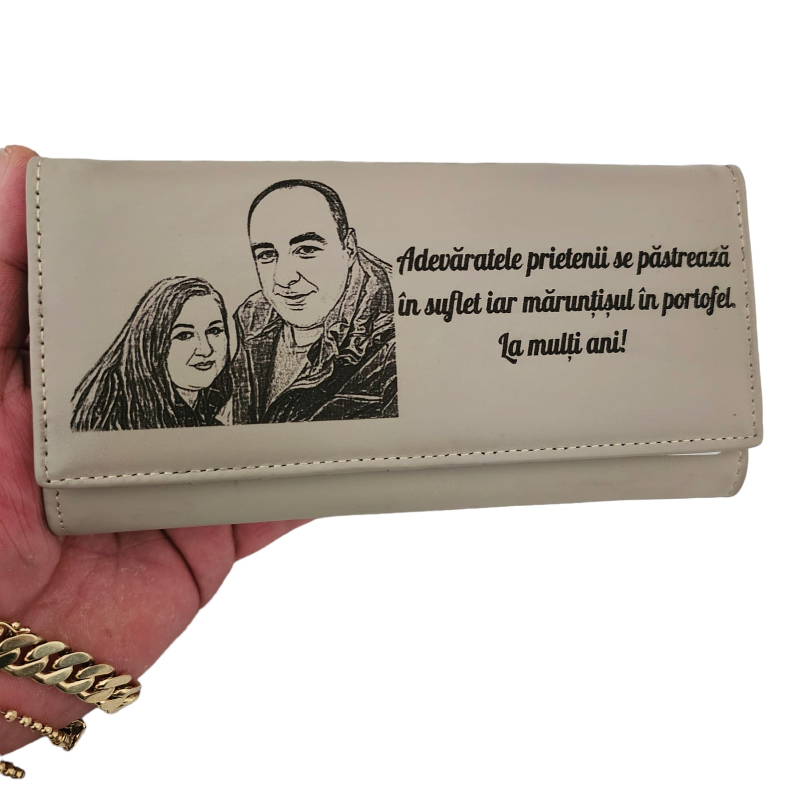 portmoneu dama beige Adevaratele prietenii