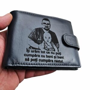 portofel piele naturala negru Iti uram