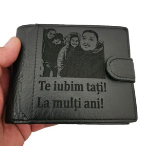 portofel negru cu capsa La multi ani