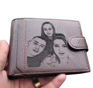 Portofel piele personalizat cu poza Maro