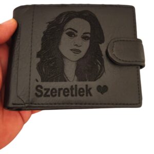 portofel negru cu capsa SzereTlek
