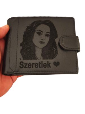 portofel negru cu capsa SzereTlek