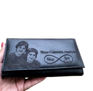 Portofele DAMA Personalizate din Piele, Gravate Laser
