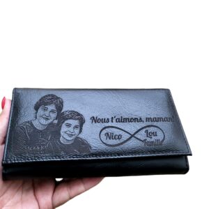 Portofele DAMA Personalizate din Piele, Gravate Laser
