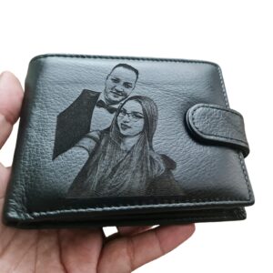 Portofel Personalizat cu poza 28, barbati, piele naturala , negru