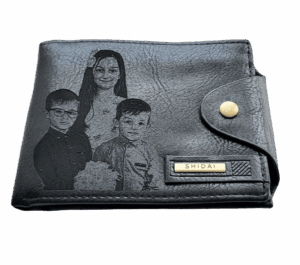 Portofel Personalizat cu poza e40, barbati, piele, cu capsa, negru