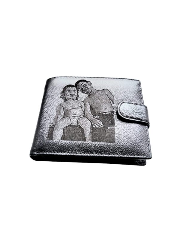 Portofel Personalizat cu poza 6, barbati, piele naturala , negru