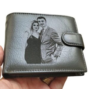 portofel gri cu capa piele naturala personalizat cu poza 2