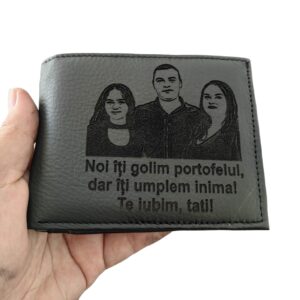 portofel piele naturala personalizat negru fara capsa Noi iti golim portofelul