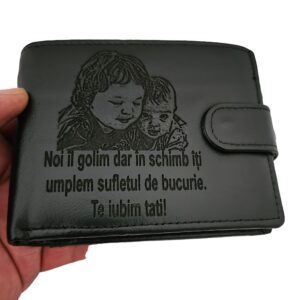 portofel negru cu cpasa Iti umplem sufeltul de bucurie