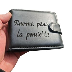 portofel negru piele naturala Pana la pensie