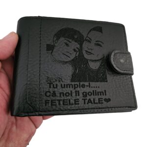 Portofel negru cu capsa Il Golim.