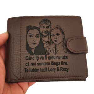 portofel personalizat maro Cand iti va fi greu