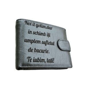 portofel gri piele naturala Noi il golim