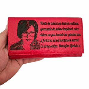portofel dama rosu piele naturala Visele